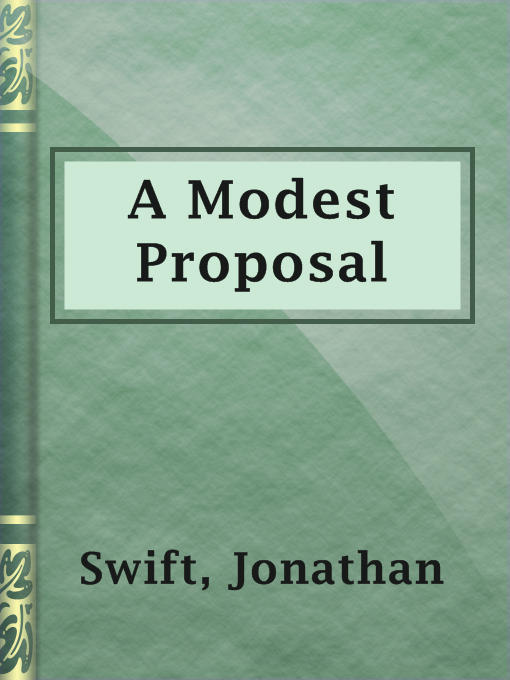 Cover image for A Modest Proposal